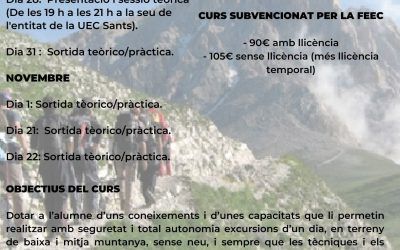 Curs d’excursionisme.