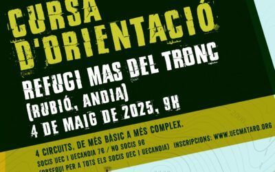 Cursa d’orientació Refugi Mas del Tronc (Rubió – Anoia)